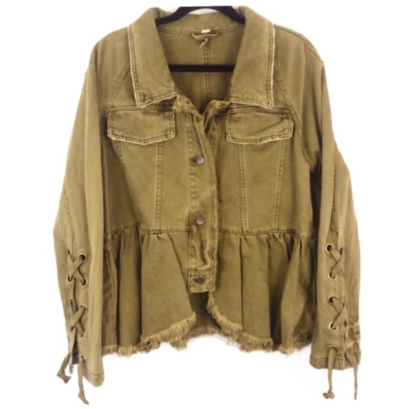 Free People Willow Denim Military Jacket - Picture 2 of 7